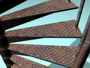 spiral staircase 3D मॉडल