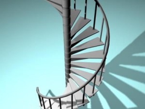 spiral staircase 3D मॉडल