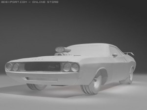 dodge challenger 1970 rt 3D Model