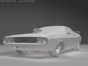 esquivar desafiante 1970 rt Modelo 3D