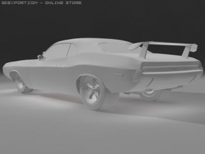 dodge challenger 1970 rt 3D Model