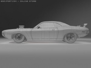 dodge challenger 1970 rt 3D Model