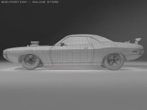 esquivar desafiante 1970 rt Modelo 3D