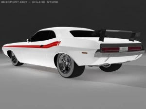 esquivar desafiante 1970 rt Modelo 3D