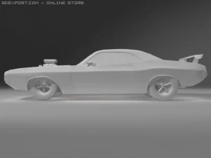 esquivar desafiante 1970 rt Modelo 3D