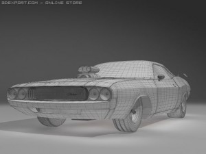 dodge challenger 1970 rt 3D Model