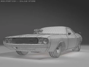 esquivar desafiante 1970 rt Modelo 3D