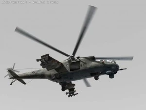 mi24 textured and animated 3D Model