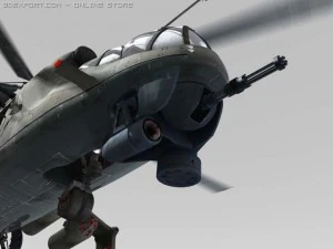 mi24 textured and animated 3D Model