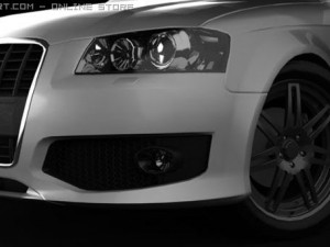 audi s3 2007 3D Model