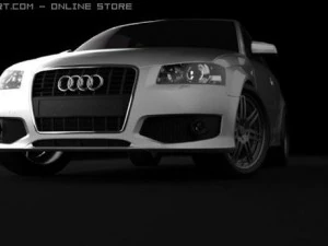 audi s3 2007 3D Model