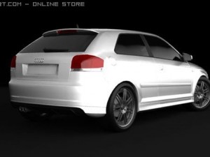 audi s3 2007 3D Model
