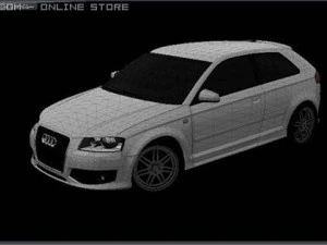 audi s3 2007 3D Model