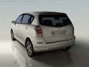 toyota corolla verso Model 3D