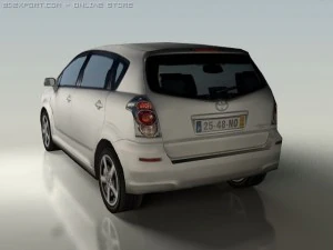 toyota corolla verso 3D Model