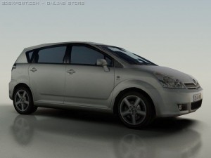 toyota corolla verso Model 3D