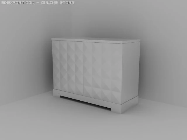 commode 3D Model .c4d .max .obj .3ds .fbx .stl .blend