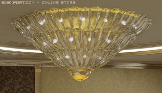 ceiling light Model 3D .c4d .max .obj .3ds .fbx .stl .blend 