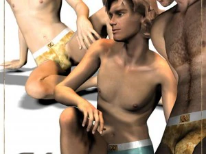 dk 01  realisticy panties for david 3D Model