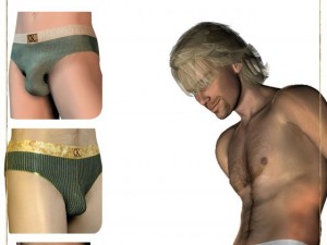 dk 01  realisticy panties for david 3D Модель