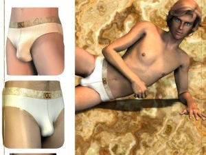 dk 01  realisticy panties for david 3D Model