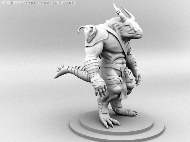 dino01 3D Model .c4d .max .obj .3ds .fbx .stl .blend 