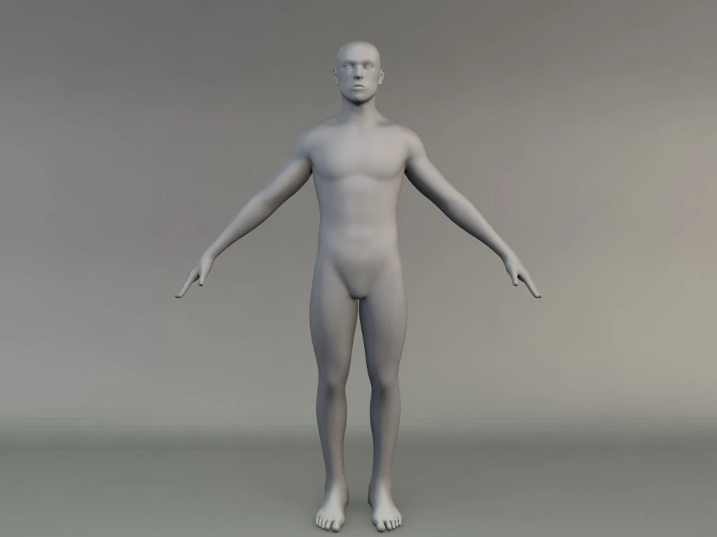 man 3D Model .c4d .max .obj .3ds .fbx .stl .blend 