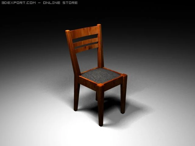 kitchen chair 3D Model .c4d .max .obj .3ds .fbx .stl .blend 