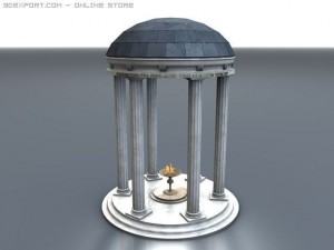 small roman temple 3D Model