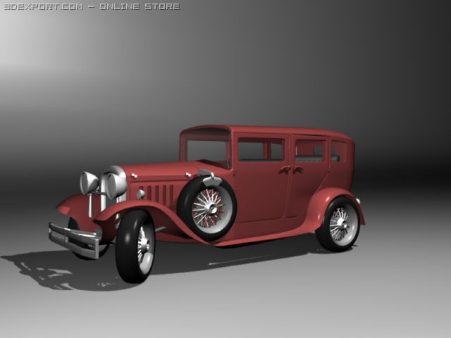 classic car Model 3D .c4d .max .obj .3ds .fbx .stl .blend 