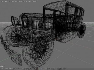 classic car Model 3D