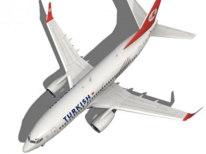 turkish airlines boeing 737700w 3D-Modell