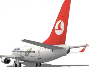 turkish airlines boeing 737700w 3D-Modell