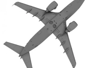 turkish airlines boeing 737700w 3D Model