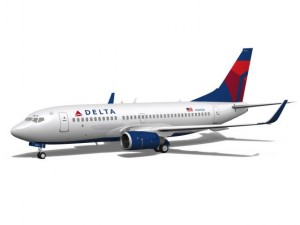 delta airlines boeing 737700w Modèle 3D