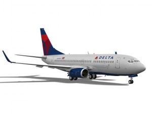 delta airlines boeing 737700w Modèle 3D