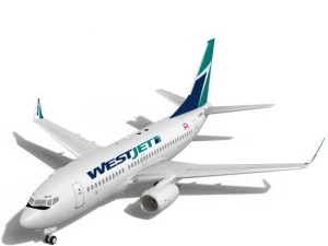 Westjet Boeing 737700w Modelo 3D