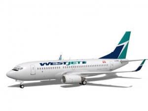 westjet boeing 737700w 3D Model