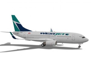 westjet boeing 737700w 3D Model