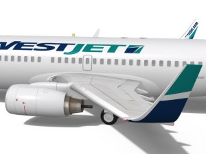 westjet boeing 737700w 3D Model