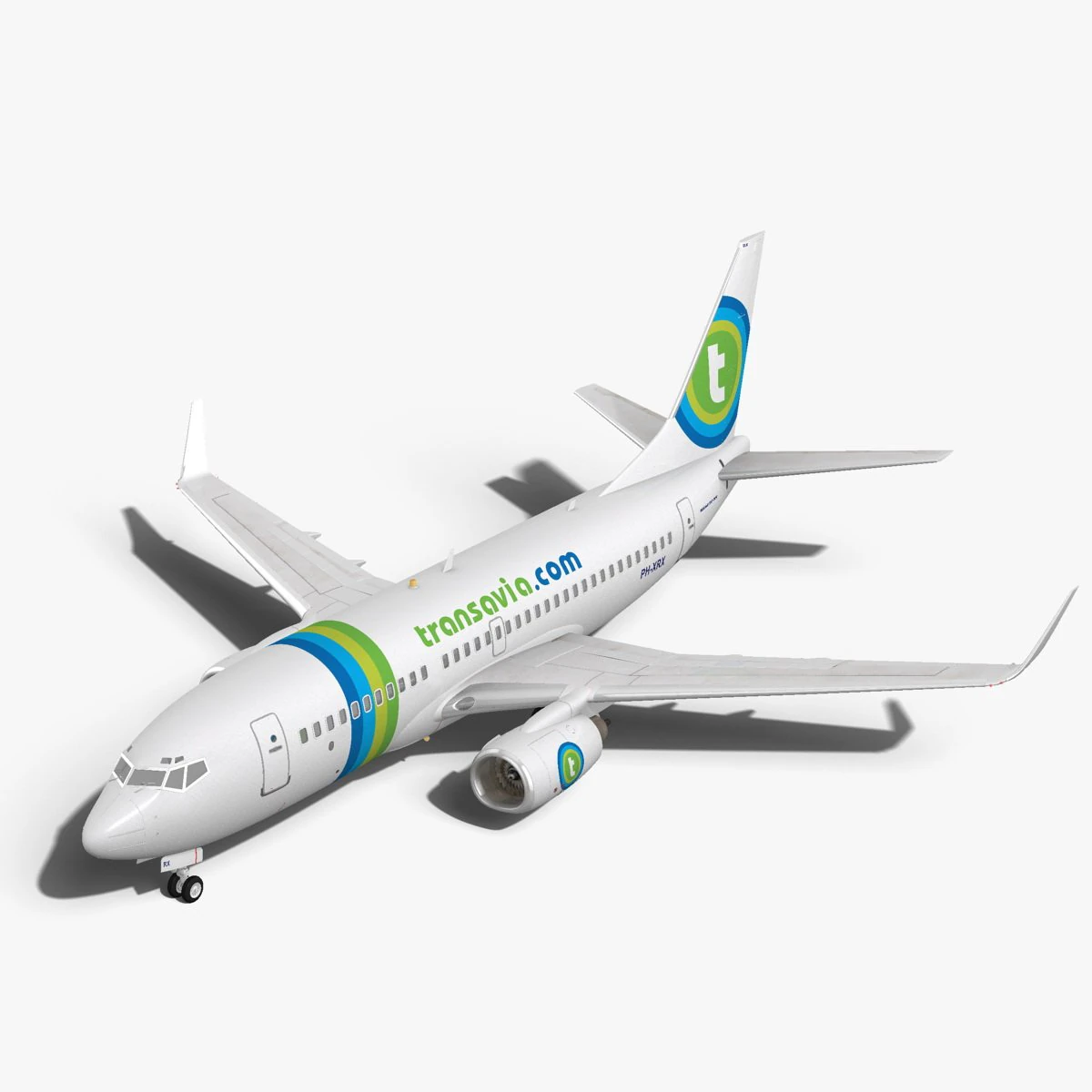 transavia boeing 737700w 3D Model .c4d .max .obj .3ds .fbx .stl .blend 