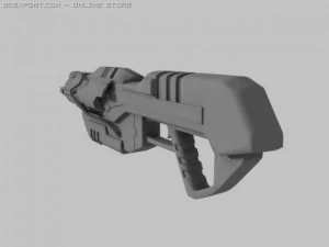 plasma rifle 3D Model