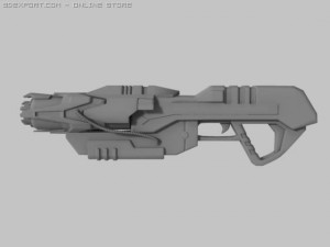 plasma rifle 3D Model