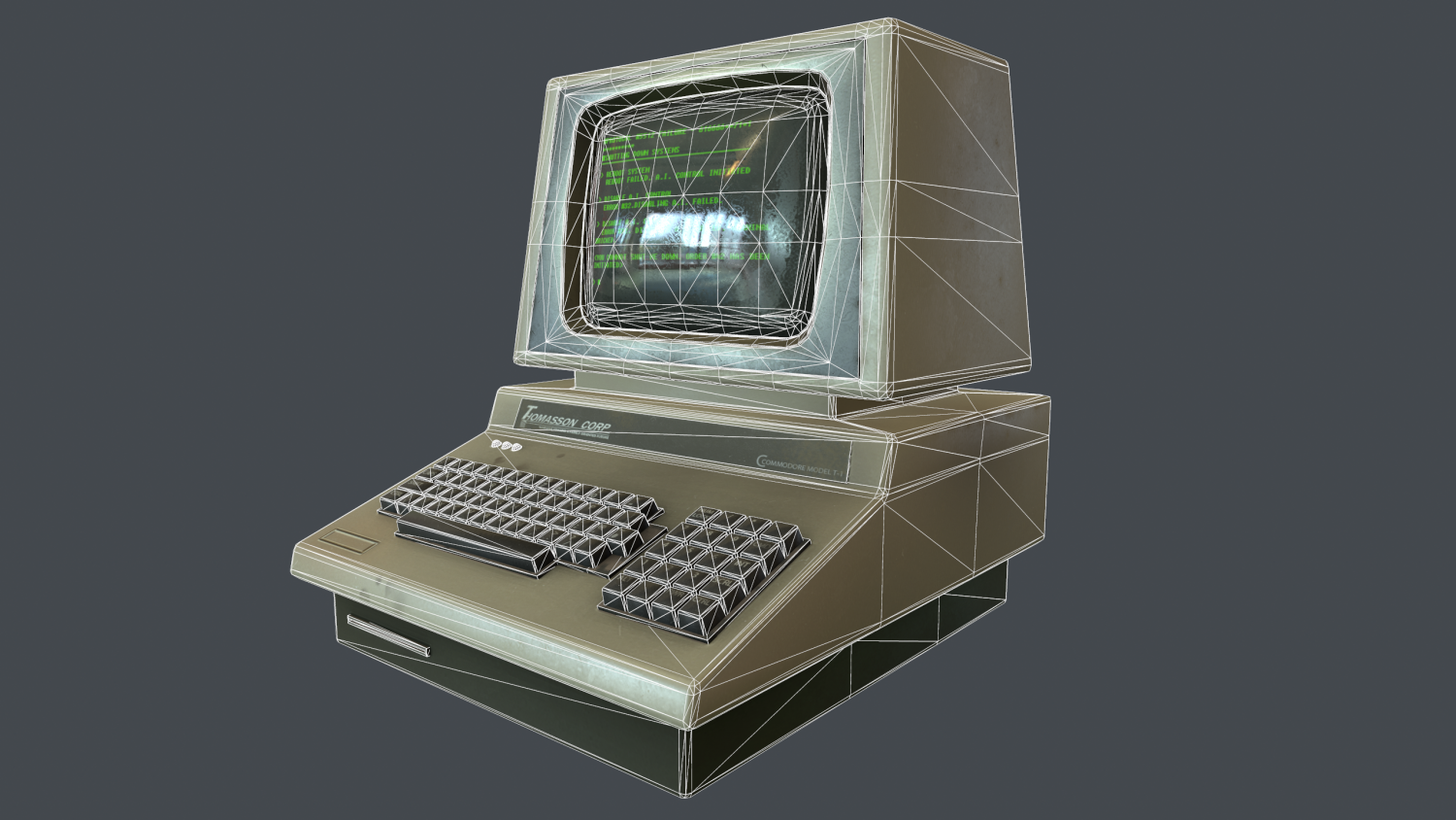 Терминал 3д модель. Pet компьютер. Computer 80 Pet. Розовый терминал компьютер.
