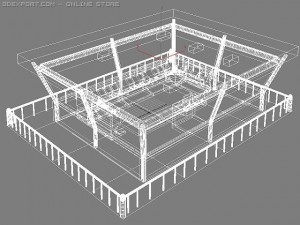 air traffic control tower 3D मॉडल