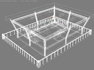 Flugsicherungsturm 3D Modell