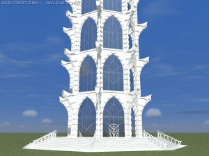 white tower 3Dモデル