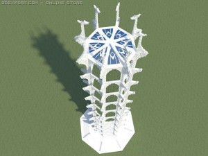 white tower 3Dモデル