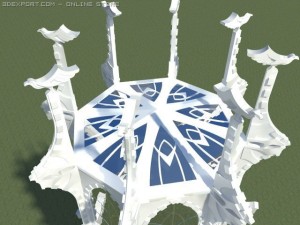 white tower 3Dモデル