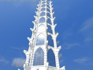 white tower 3Dモデル